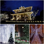 Ηλιακά Χριστουγεννιάτικα Λαμπάκια 200 LED Ψυχρό Λευκό 20μ με Προγράμματα - Image 4