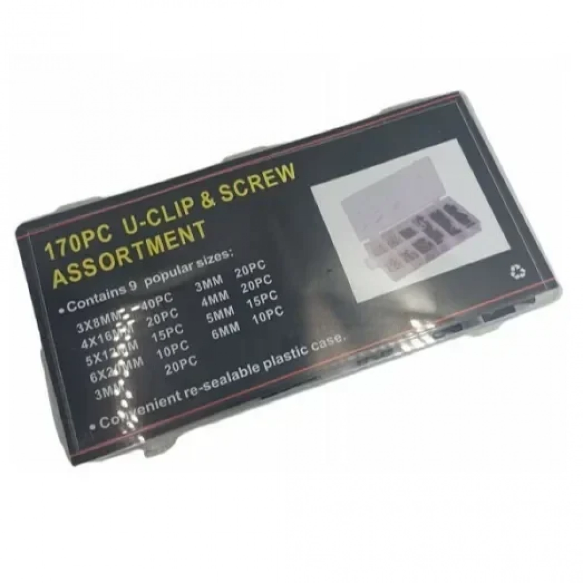 Σετ Βίδες και Κλιπ Τύπου U 170 Τεμαχίων W13120-5 OEM