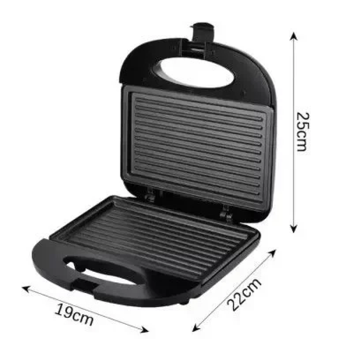 RAF Τοστιέρα - Γκριλιέρα 850W με Αποσπώμενες Αντικολλητικές Ραβδωτές Πλάκες