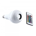 Λάμπα LED με Ηχείο Bluetooth και Ασύρματο Χειριστήριο RGBW για Ντουί E27 RGBW 1000lm 60681