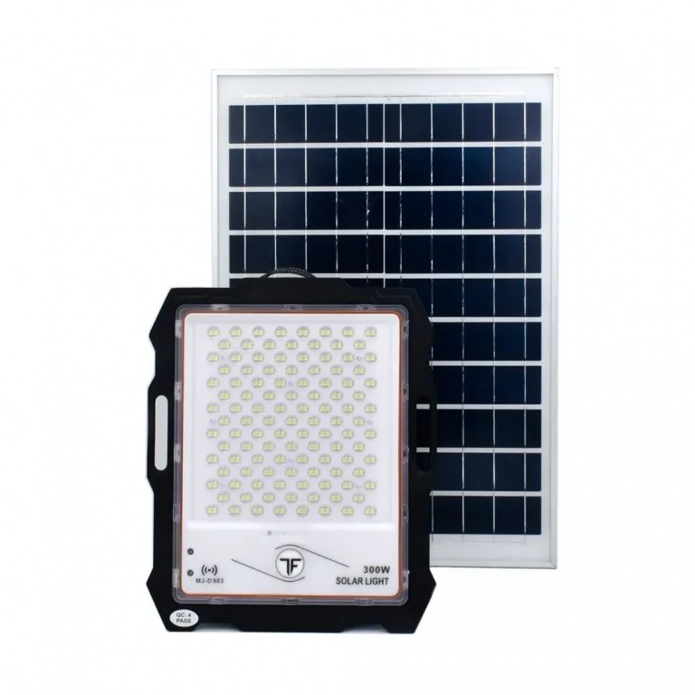 Ηλιακός Προβολέας LED 300W IP67 με Τηλεχειρισμό OEM MJ-D903 - Μαύρο