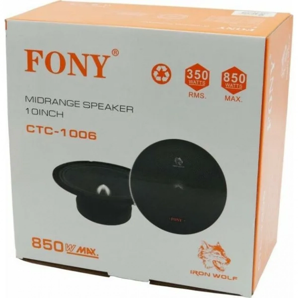 Ηχείο Αυτοκινήτου 10'' 850W FONY CTC-1006