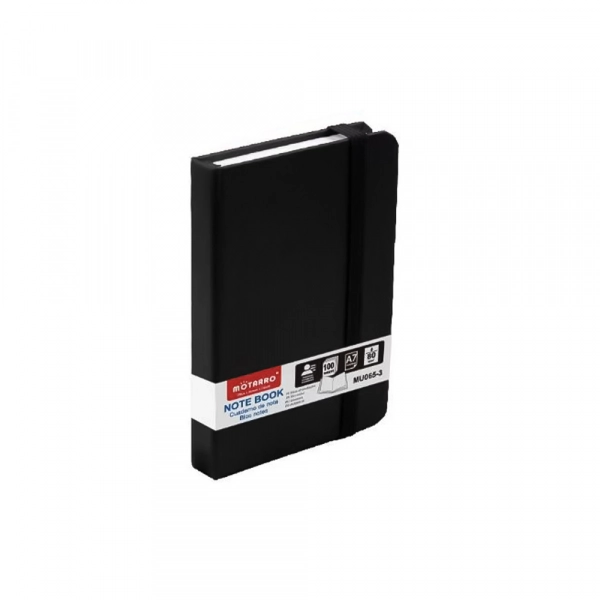 Σημειωματάριο Motarro 10.5x7.3cm Μαύρο Α7 100 Φύλλων MU065-3