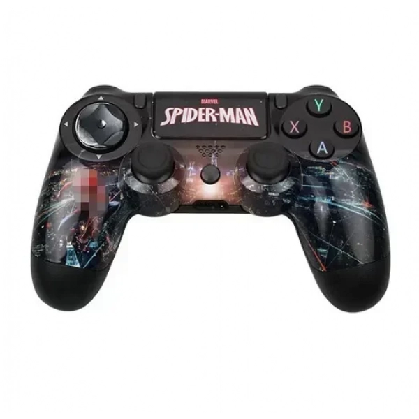 Doubleshock Spiderman Ασύρματο Gamepad για PS4 Μαύρο