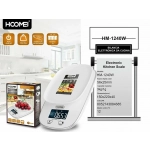 Hoomei HM-1240W Ψηφιακή Ζυγαριά Κουζίνας 1gr/3kg Λευκή - Image 3
