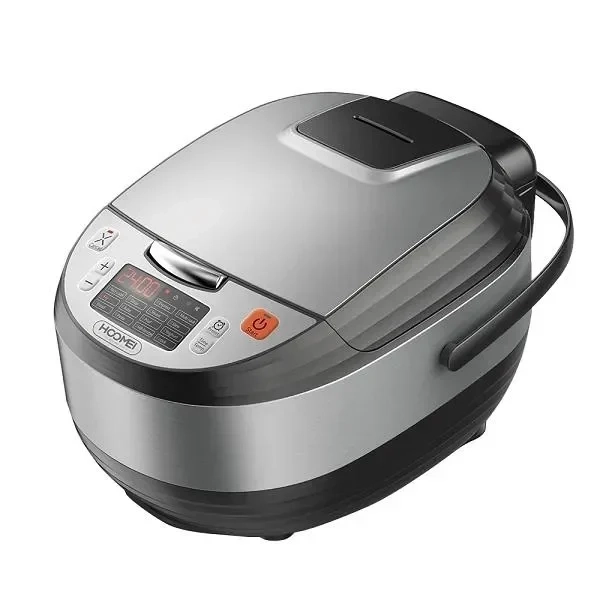 Βραστήρας Ρυζιού 860W με Χωρητικότητα 1.8lt Hoomei HM-5358 Ασημί