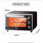 Ηλεκτρικό Φουρνάκι 23lt Χωρίς Εστίες 1600W Hoomei HM-5223 Μαύρο - Image 2