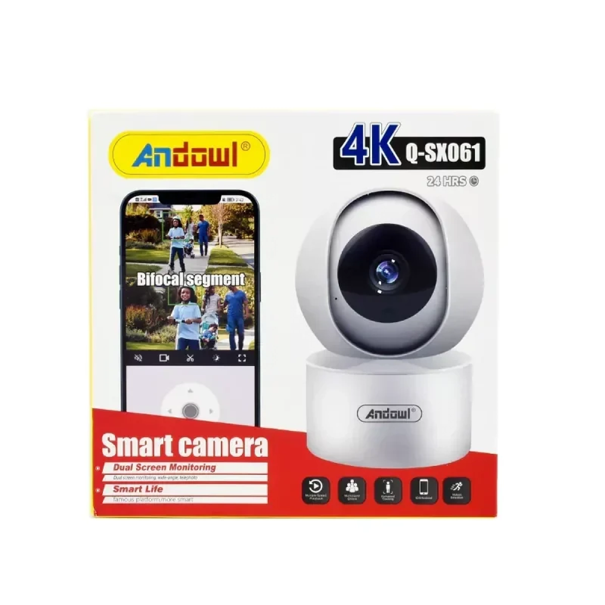 Andowl IP Κάμερα Παρακολούθησης Wi-Fi 4K με Αμφίδρομη Επικοινωνία Q-SX061