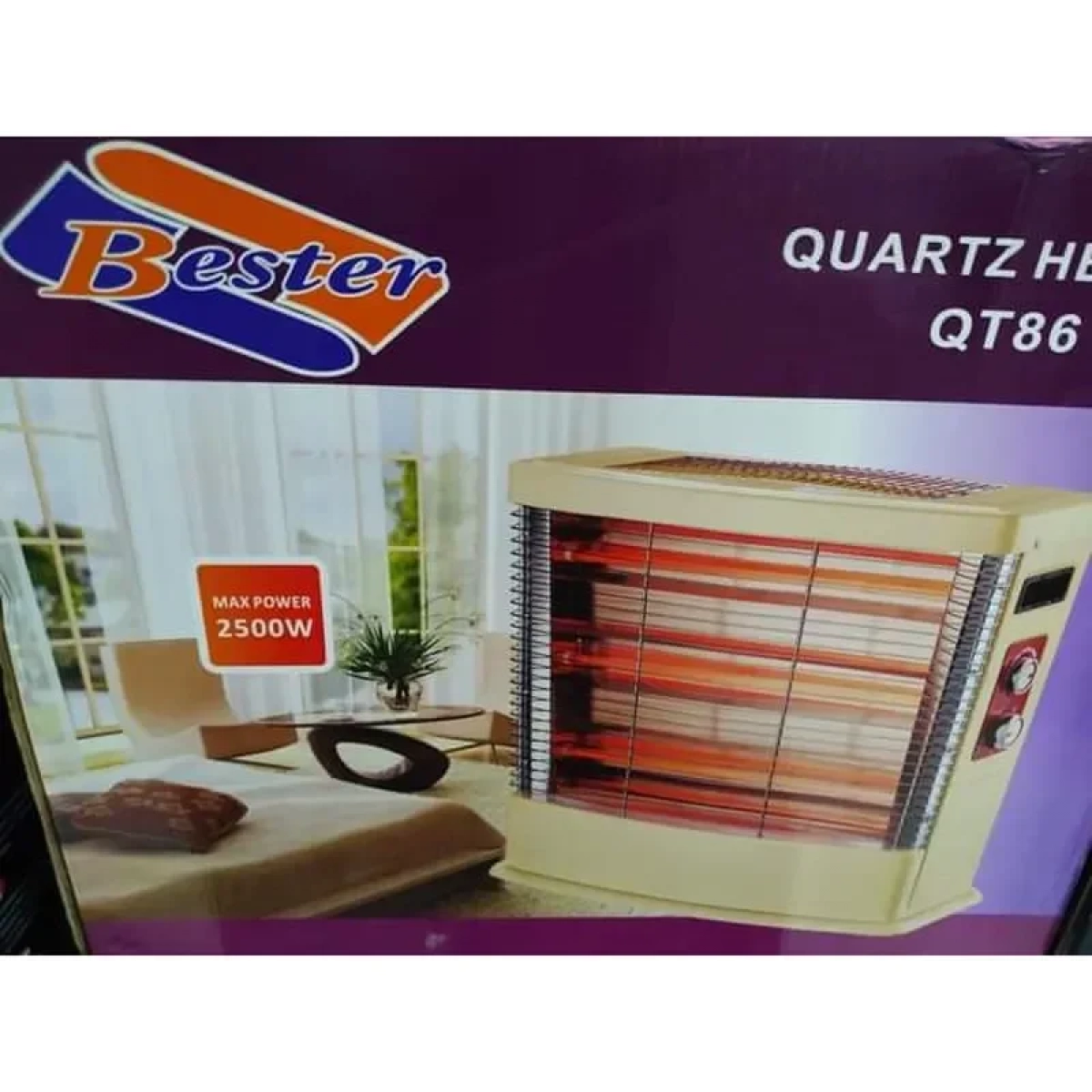 Bester CR-162 Θερμάστρα χαλαζία με 2 θερμαντικές πλευρές 2400w