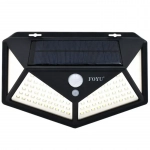 Ηλιακό Φωτιστικό με Ανιχνευτή Κίνησης 114 LED 30W FOYU FO-TA008 - Μαύρο