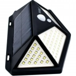Ηλιακό Φωτιστικό με Ανιχνευτή Κίνησης 114 LED 30W FOYU FO-TA008 - Μαύρο