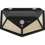 Ηλιακό Φωτιστικό με Ανιχνευτή Κίνησης 114 LED 30W FOYU FO-TA008 - Μαύρο
