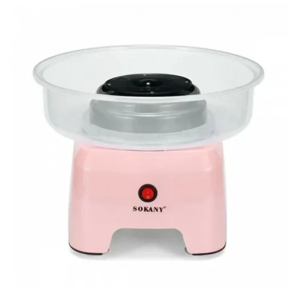 Μηχανή Για Μαλλί Της Γριάς Sokany SK-520 500W, Διάμετρος 29.8cm Ροζ