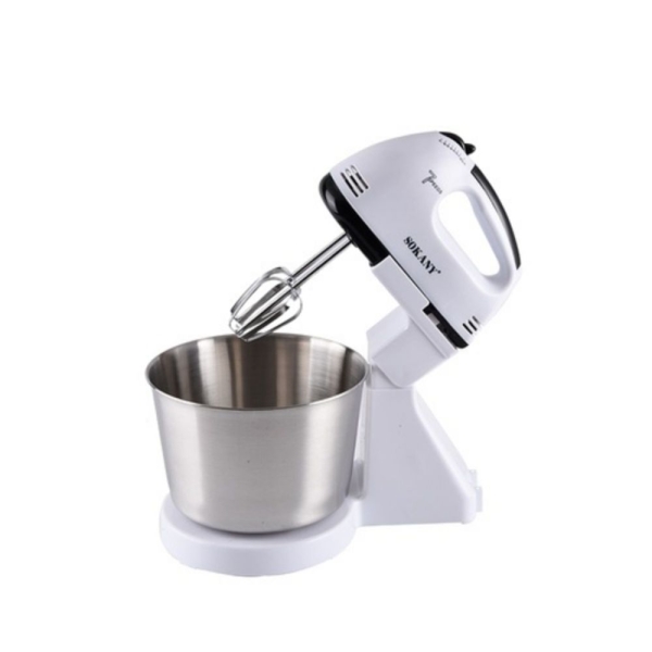Μίξερ με Inox Κάδο 2lt Λευκό 250W Sokany CK-6620