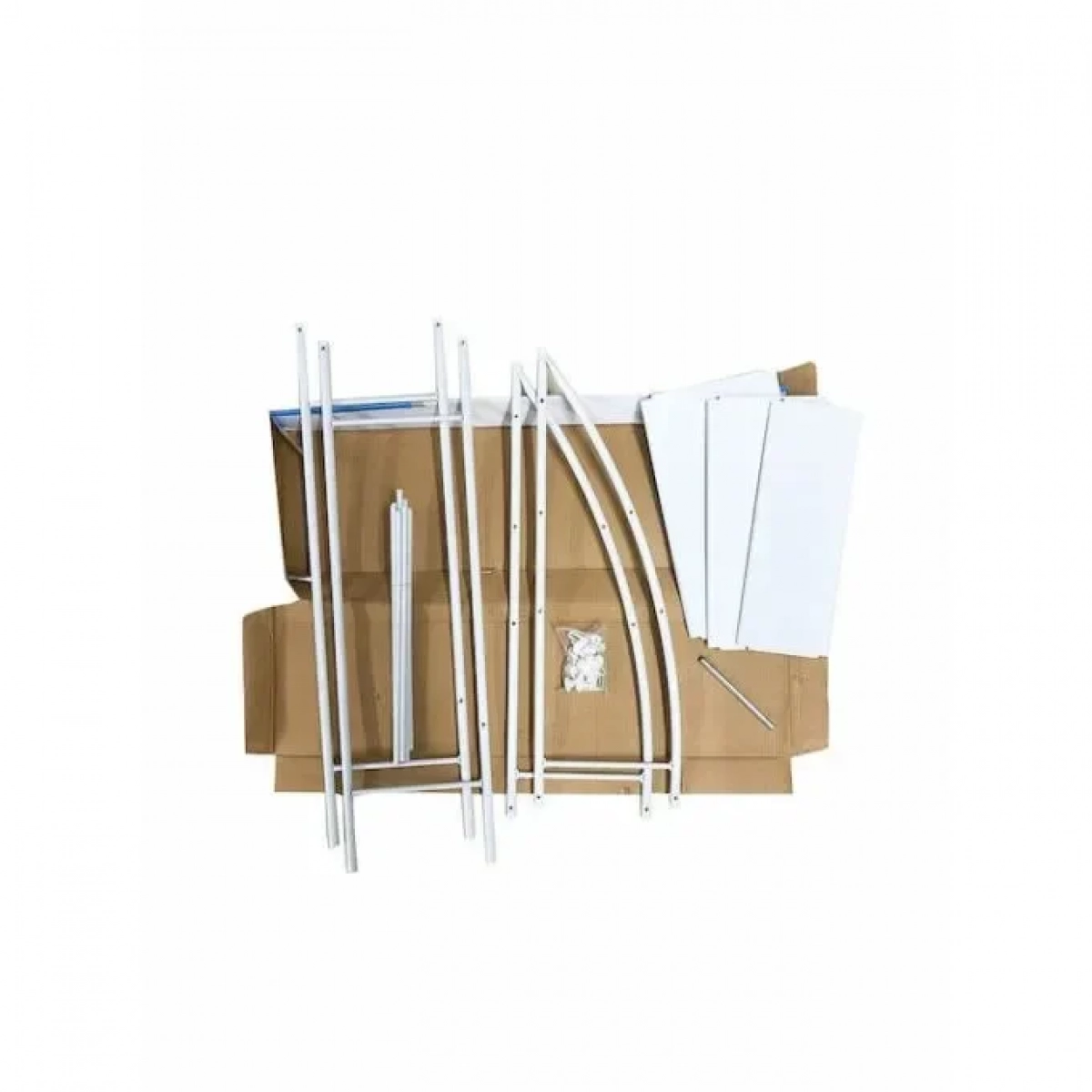 TM-0093 Επιδαπέδια Ραφιέρα Μπάνιου Μεταλλική με 3 Ράφια 47x25x166cm Λευκό