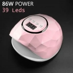 ΦΟΥΡΝΑΚΙ ΝΥΧΙΩΝ 86 WATT ΜΕ 39 LED F6 SMART 2.0 NAIL LAMP OEM ΡΟΖ