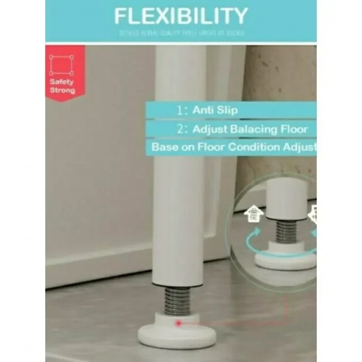 TM-0093 Επιδαπέδια Ραφιέρα Μπάνιου Μεταλλική με 3 Ράφια 47x25x166cm Λευκό