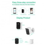 Ajcloud Έξυπνη αδιάβροχη IP65 1080p wifi ip κάμερα μπαταρίας ασύρματη βιντεοκάμερα Ανίχνευση PIR