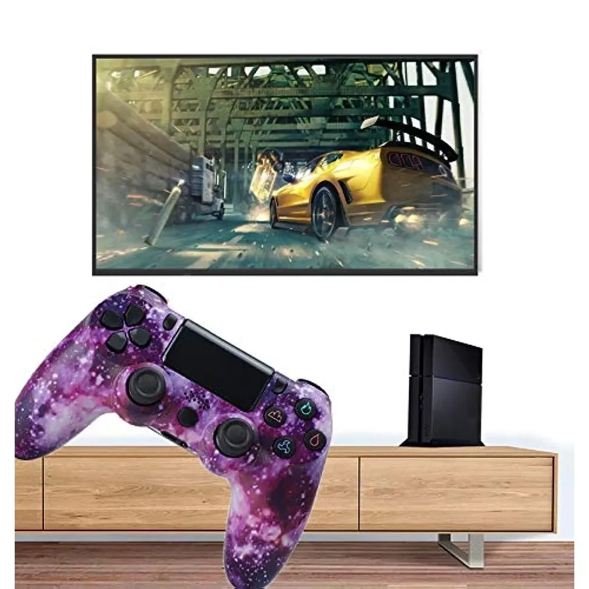 Doubleshock Wireless Controller Purple Star FOR PS4 oem