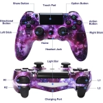 Doubleshock Wireless Controller Purple Star FOR PS4 oem