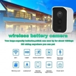 Ajcloud Έξυπνη αδιάβροχη IP65 1080p wifi ip κάμερα μπαταρίας ασύρματη βιντεοκάμερα Ανίχνευση PIR