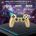 Double Motor Vibration 4 Ασύρματο Gamepad για PS4 Χρυσό