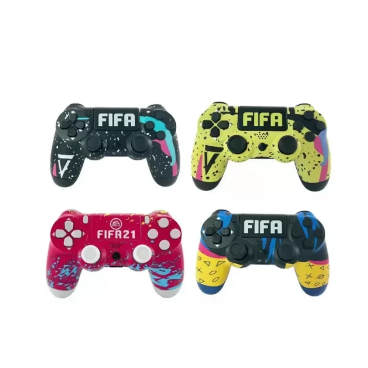 Doubleshock FIFA Ασύρματο Gamepad για PS4 - Κίτρινο oem