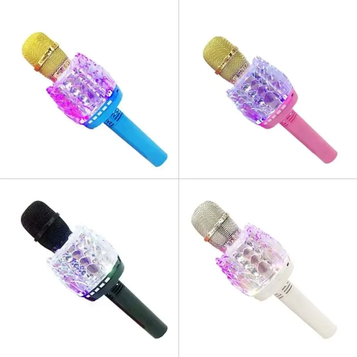 Ασύρματο Μικρόφωνο Karaoke Q101 σε Λευκό Χρώμα