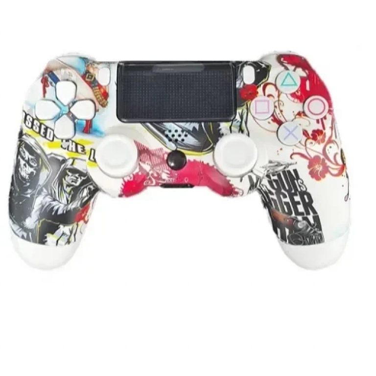 Double-Motor Vibration PS4 Doubleshock Wireless Controller Red Colorful Camouflage