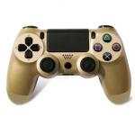 Double Motor Vibration 4 Ασύρματο Gamepad για PS4 Χρυσό