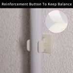 TM-0093 Επιδαπέδια Ραφιέρα Μπάνιου Μεταλλική με 3 Ράφια 47x25x166cm Λευκό