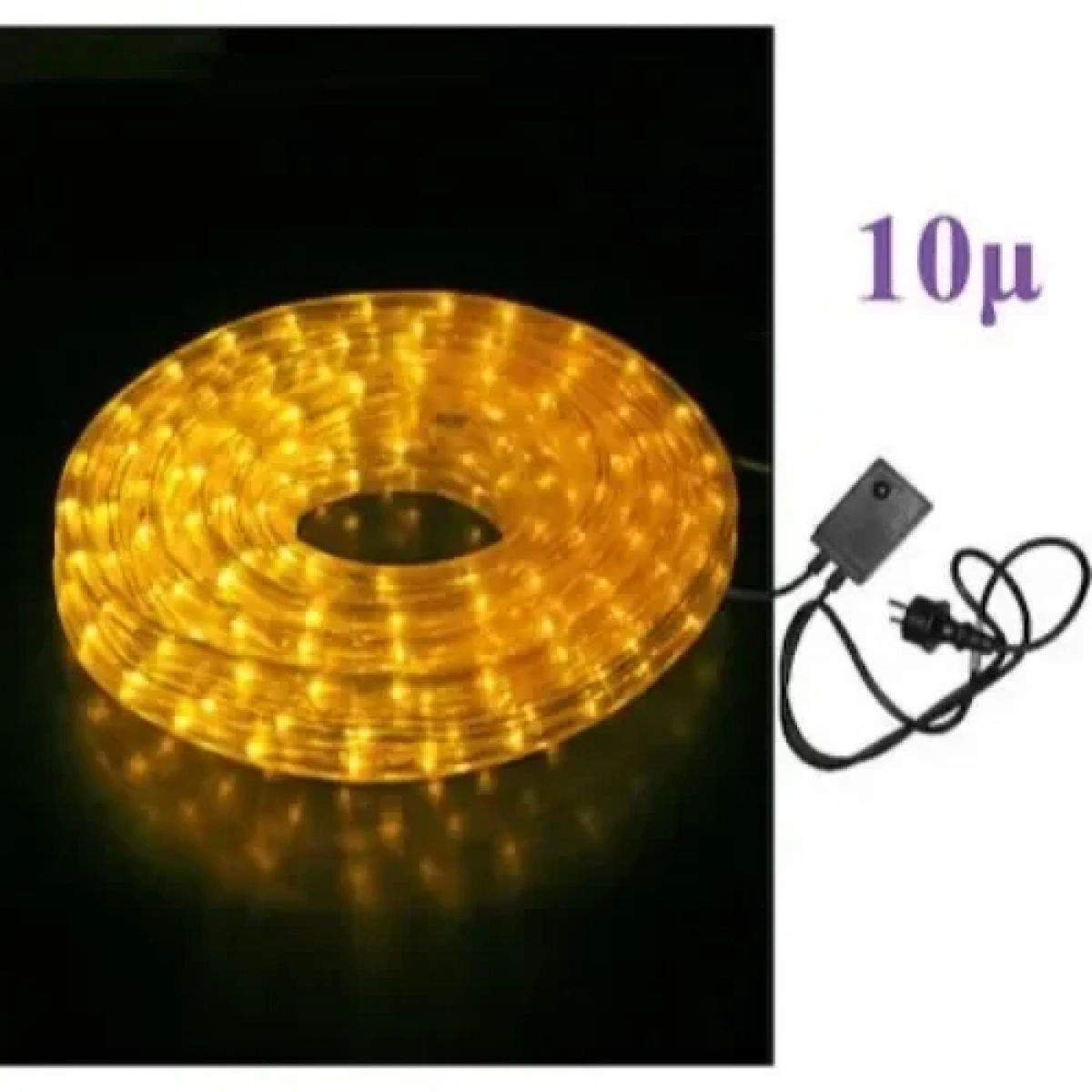 220v Led Connectable Rope Light 10m Yellow