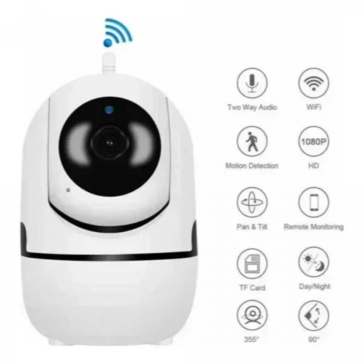 YCC365 IP Κάμερα Παρακολούθησης Wi-Fi 1080p με Αμφίδρομη Επικοινωνία HIP291-2M-AI