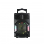 Feiyipu ES-Q8 2000W φορητό ηχείο μικρόφωνο, τηλεχειριστήριο, PSU mUSB USB/ mSD/ BT/ FM/ AUX/ LED