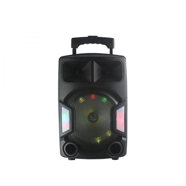 Feiyipu ES-Q8 2000W φορητό ηχείο μικρόφωνο, τηλεχειριστήριο, PSU mUSB USB/ mSD/ BT/ FM/ AUX/ LED