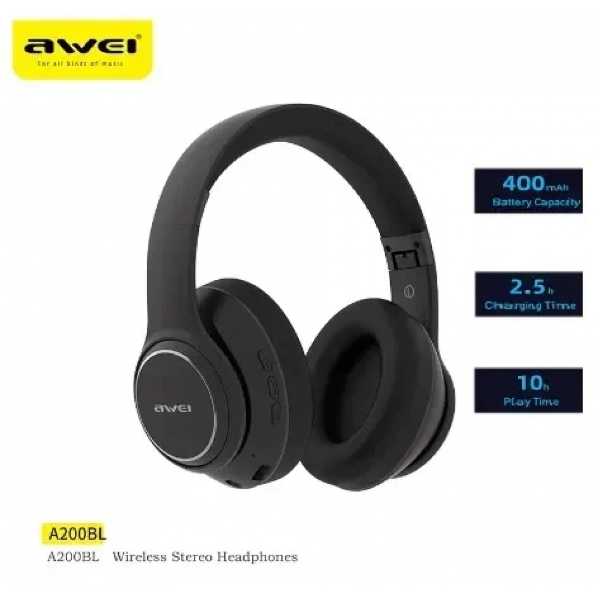 Awei A200BL Wireless Stereo Headphones