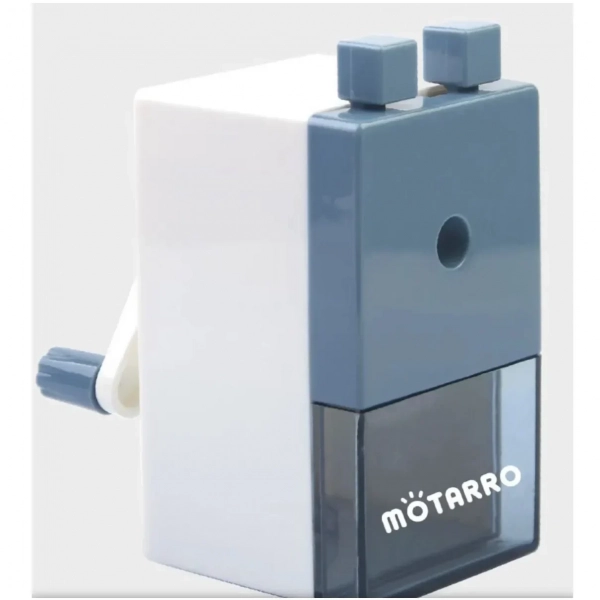 Motarro Ξύστρα Βαρελάκι με Μανιβέλα Μπλε MK051