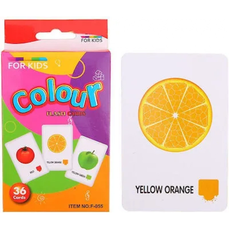 Εκπαιδευτικό Παιχνίδι Flash Cards - Colour για 2+ Ετών