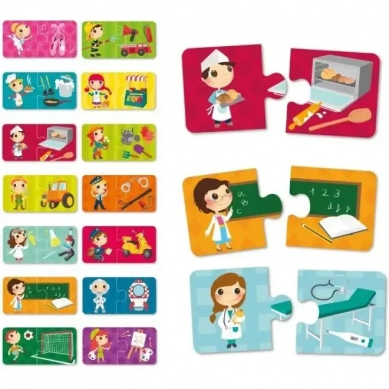 Εκπαιδευτικό Παιχνίδι Flash Cards -Επαγγέλματα 2+ Ετών