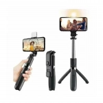 L03 Selfie Stick με Bluetooth Μαύρο