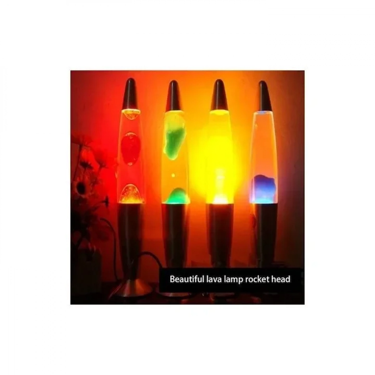 Red Relax Motion Διακοσμητικό Φωτιστικό Lava Lamp σε Κόκκινο Χρώμα