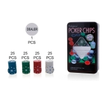 Σετ 100 Μάρκες Poker 50mm