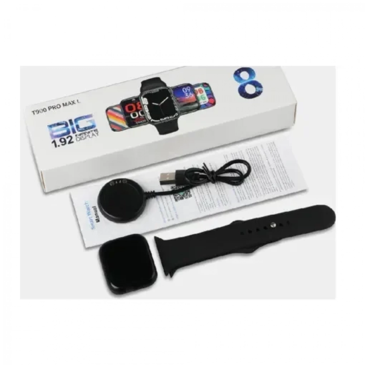 T900 Pro Max L Series 8 Smartwatch Μαύρο