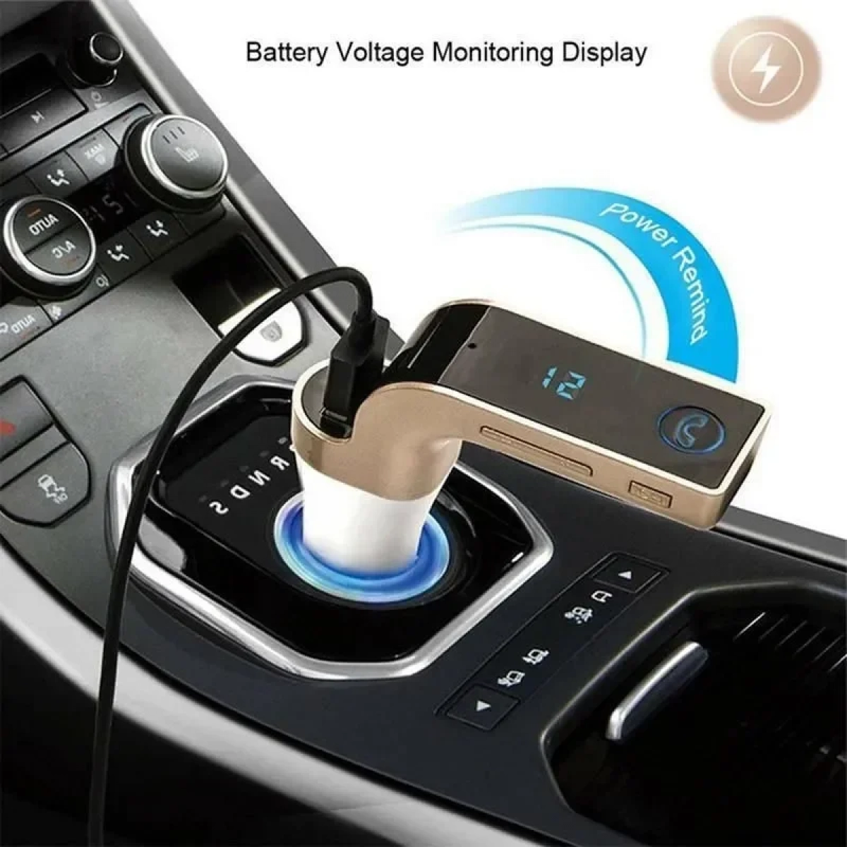 Πομπός Bluetooth USB/TF/AUX MP3 Player FM Transmitter & φορτιστής αυτοκινήτου μαύρο Andowl Q-T103 OEM