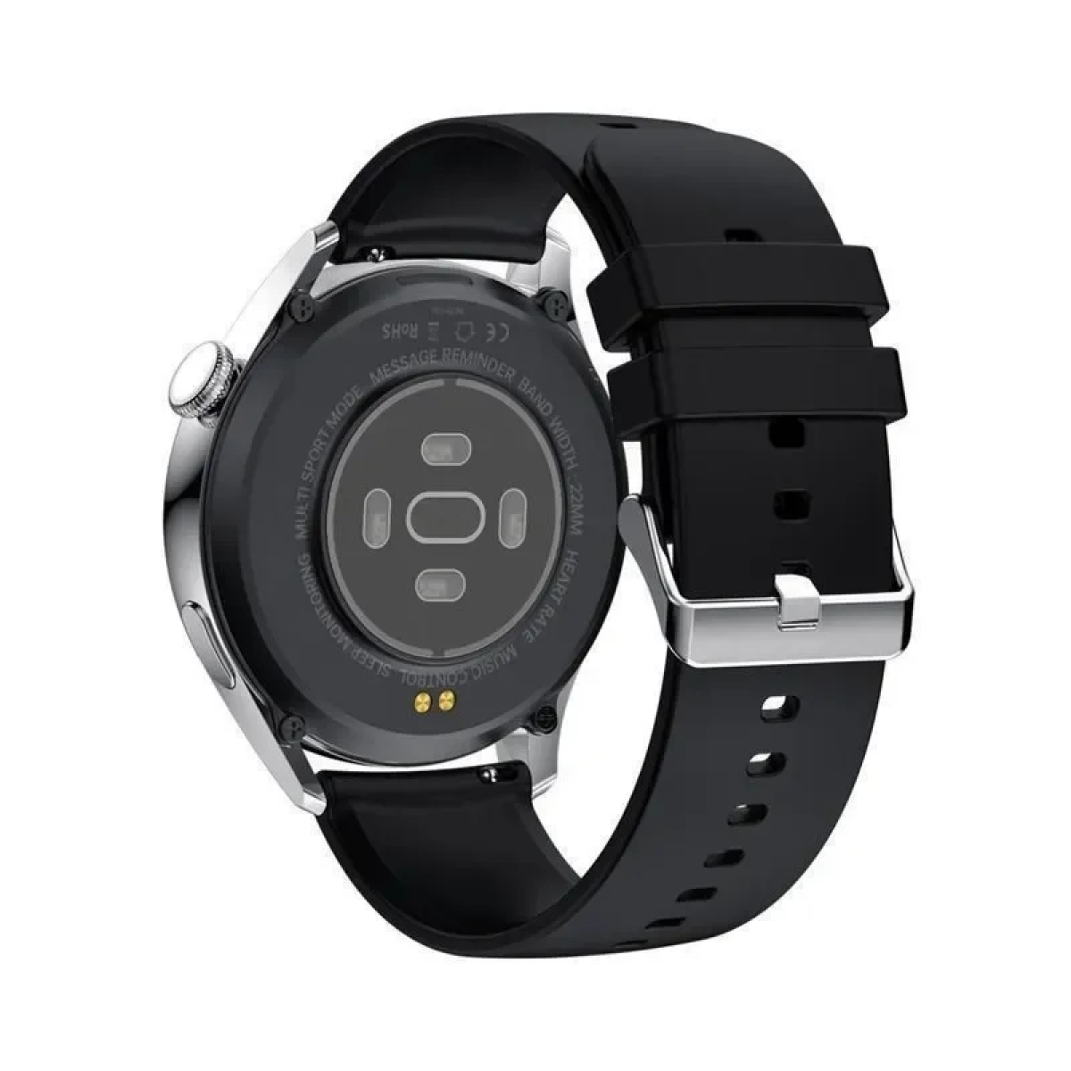 Keshuyu GT5 Stainless Steel 46mm Smartwatch με Παλμογράφο (Μαύρο)