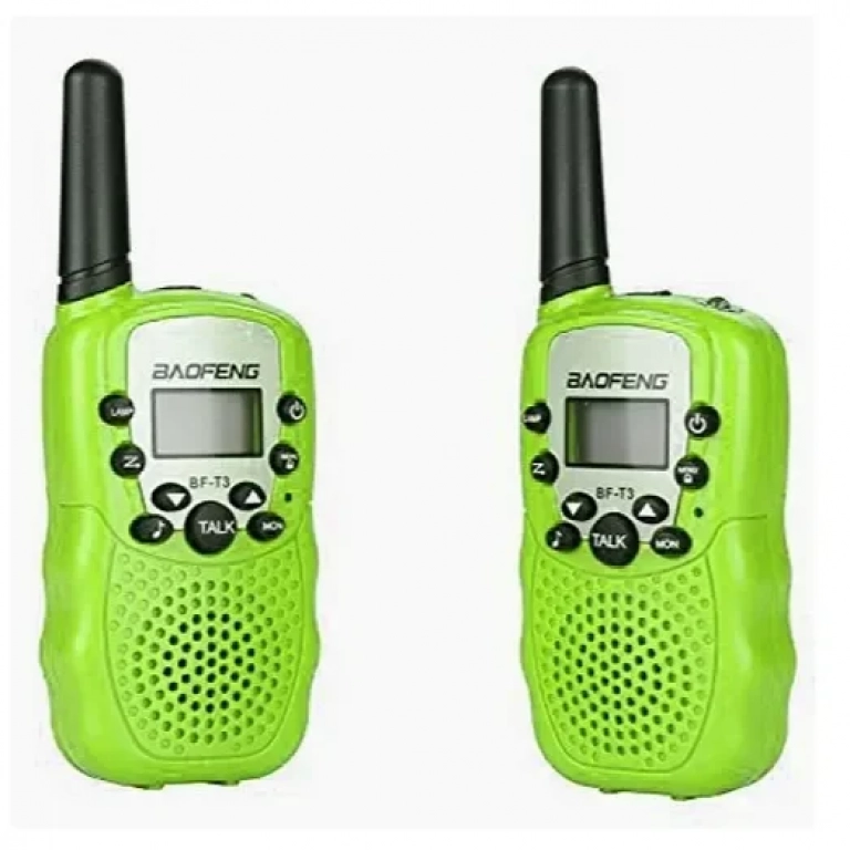 Baofeng BF-T3 Walkie Talkie με Μονόχρωμη Οθόνη Σετ 2τμχ σε Πράσινο Χρώμα