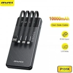 Awei P131K Power Bank 10000mAh με Θύρα USB-A Μαύρο