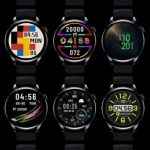 Keshuyu GT5 Stainless Steel 46mm Smartwatch με Παλμογράφο (Μαύρο)