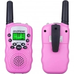 Baofeng BF-T3 Walkie Talkie με Μονόχρωμη Οθόνη Σετ 2τμχ σε Ροζ Χρώμα