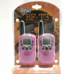 Baofeng BF-T3 Walkie Talkie με Μονόχρωμη Οθόνη Σετ 2τμχ σε Ροζ Χρώμα